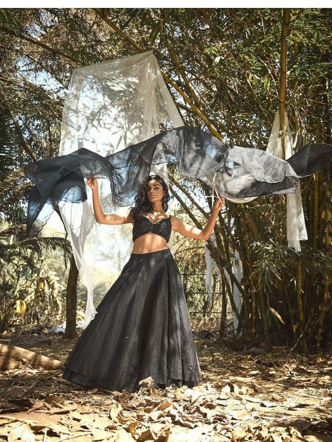 Arni lehenga set with Blouse & Dupatta