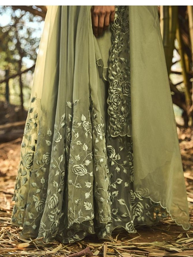Gul Lehenga set with blouse and dupatta