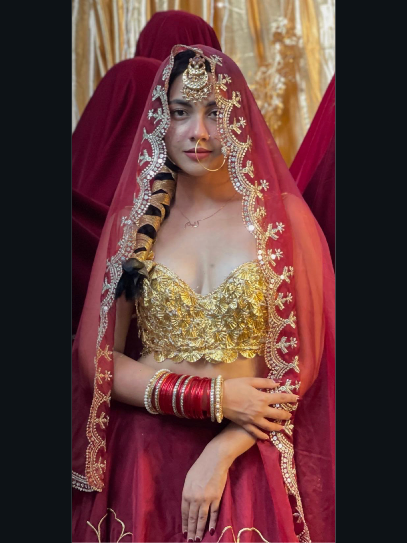 Kaneri Lehenga set with Blouse and dupatta