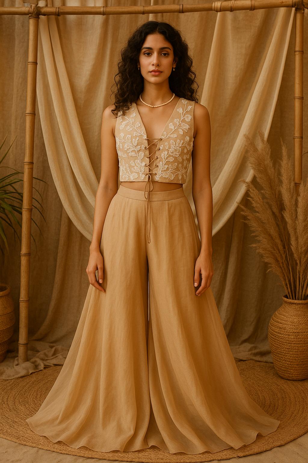 Rabi - Sharara set with Vest